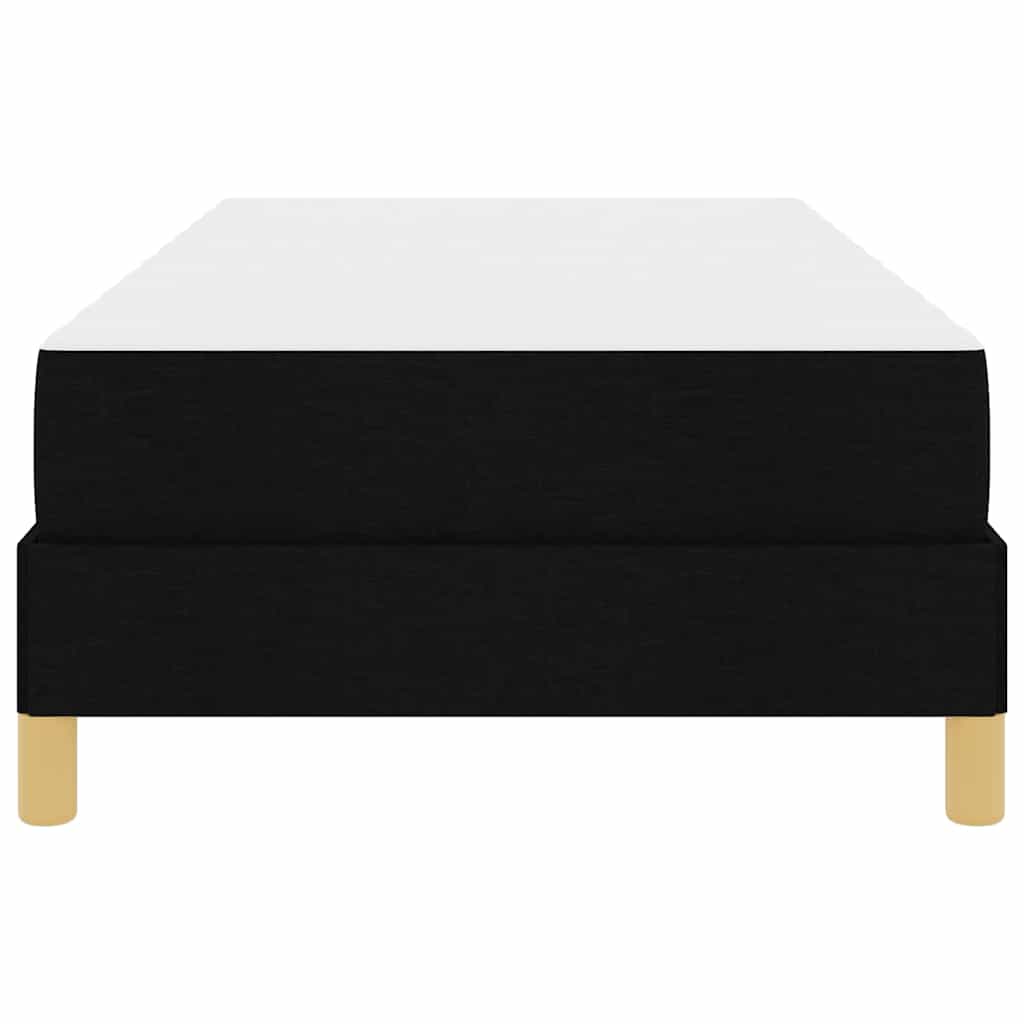 Letto a molle con materasso Nero 80 x 200 cm Tessuto | homemem39