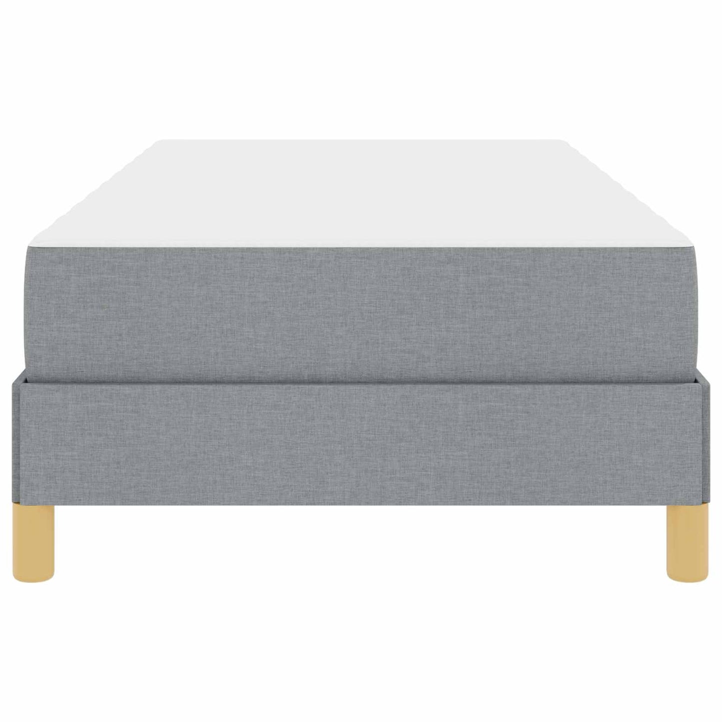 Letto a molle con materasso Grigio chiaro 90 x 190 cm Tessuto | homemem39