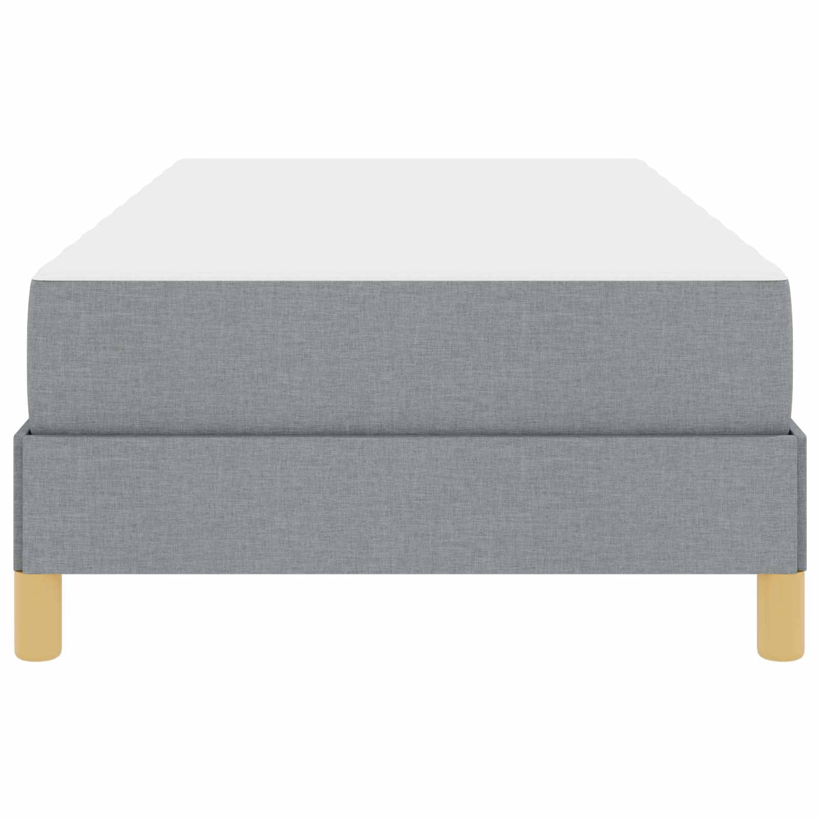 Letto a molle con materasso Grigio chiaro 90 x 190 cm Tessuto | homemem39