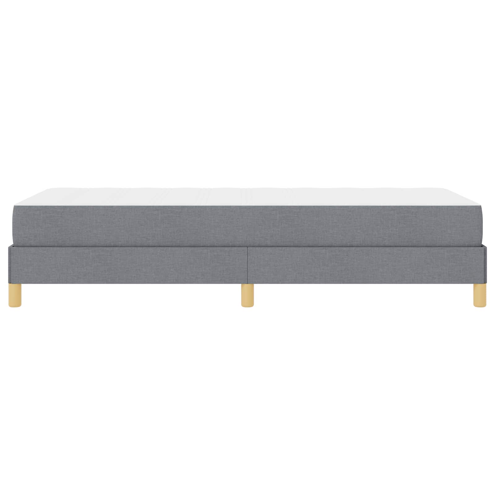 Letto a molle con materasso Grigio chiaro 90 x 190 cm Tessuto | homemem39