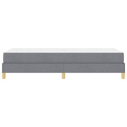 Letto a molle con materasso Grigio chiaro 90 x 190 cm Tessuto