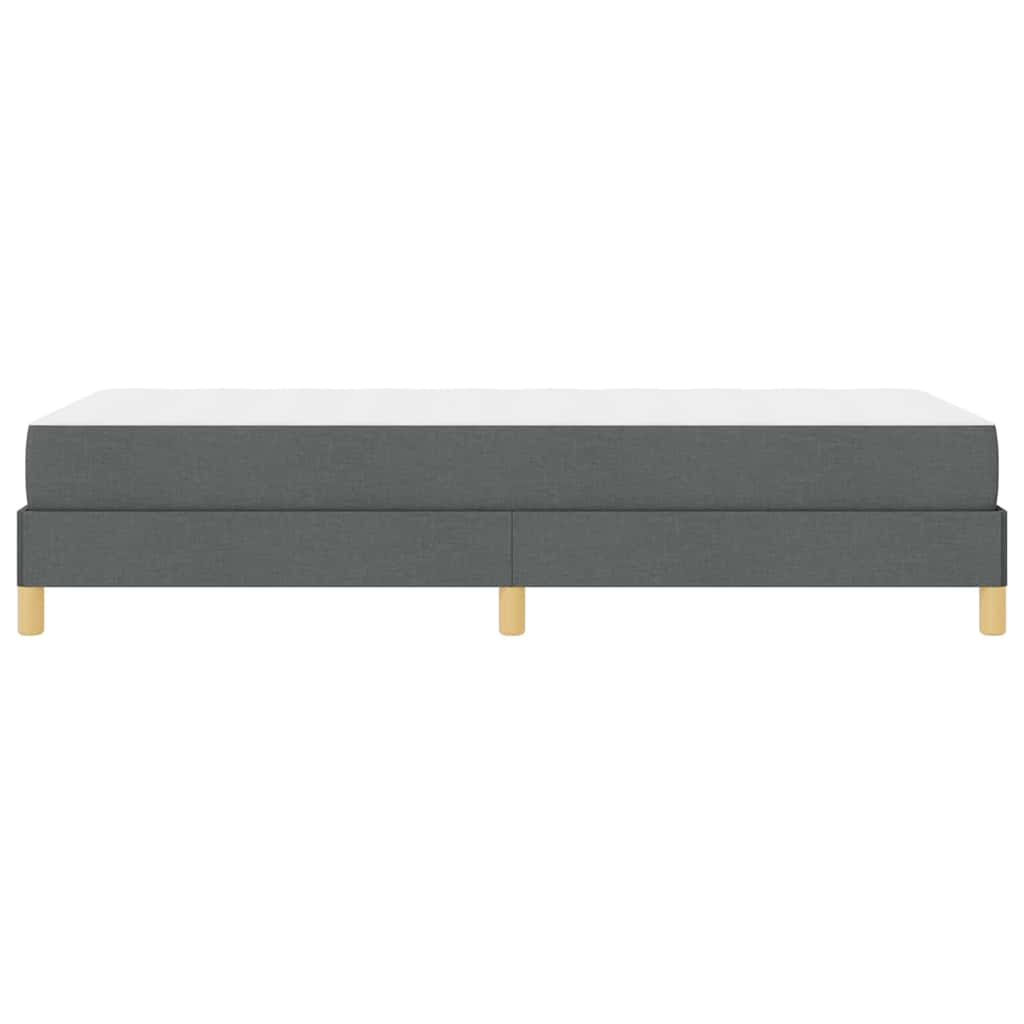 Letto a molle con materasso Grigio scuro 90 x 190 cm Tessuto | homemem39