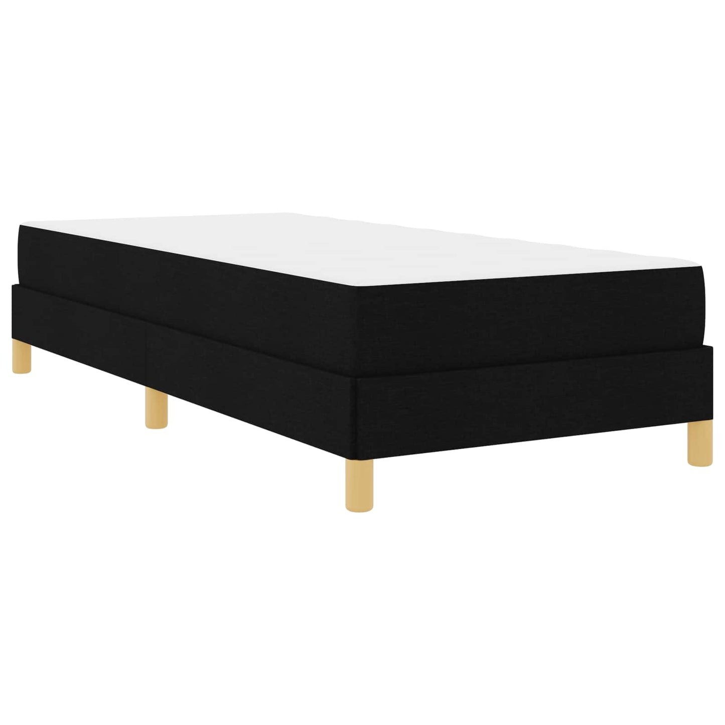 Letto a molle con materasso Nero 90 x 190 cm Tessuto | homemem39