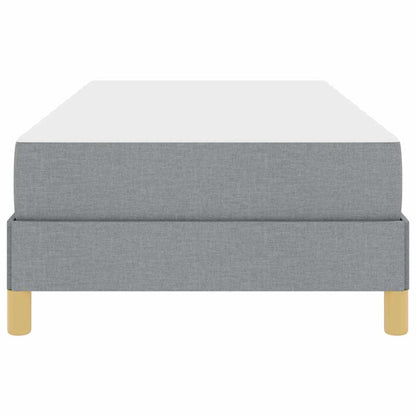 Letto a molle con materasso Grigio chiaro 90 x 200 cm Tessuto | homemem39