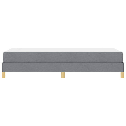 Letto a molle con materasso Grigio chiaro 90 x 200 cm Tessuto | homemem39