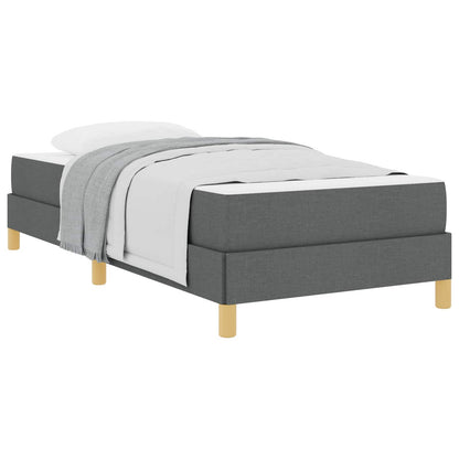 Letto a molle con materasso Grigio scuro 90 x 200 cm Tessuto | homemem39