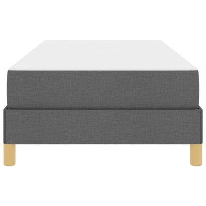 Letto a molle con materasso Grigio scuro 90 x 200 cm Tessuto | homemem39