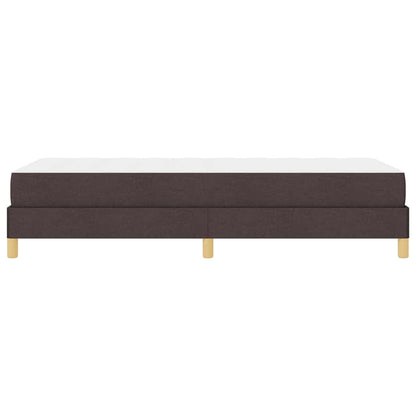 Letto a molle con materasso Marrone Scuro 90 x 200 cm Tessuto | homemem39