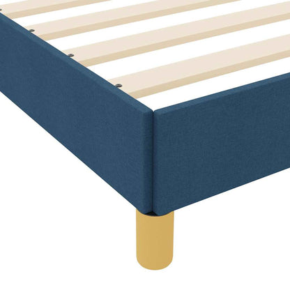 Letto a molle con materasso Blu 90 x 200 cm Tessuto | homemem39