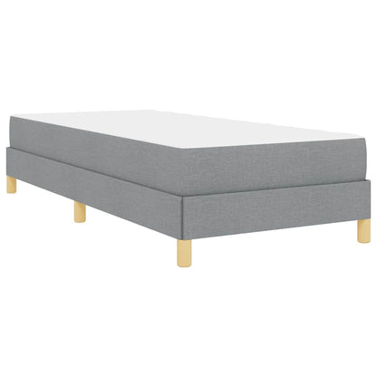 Letto a molle con materasso Grigio chiaro 100 x 200 cm Tessuto | homemem39
