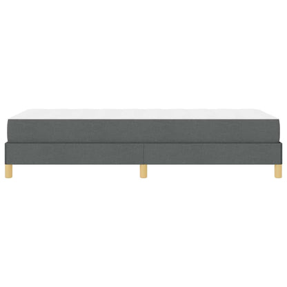 Letto a molle con materasso Grigio scuro 100 x 200 cm Tessuto | homemem39