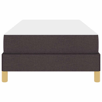 Letto a molle con materasso Marrone Scuro 100 x 200 cm Tessuto | homemem39