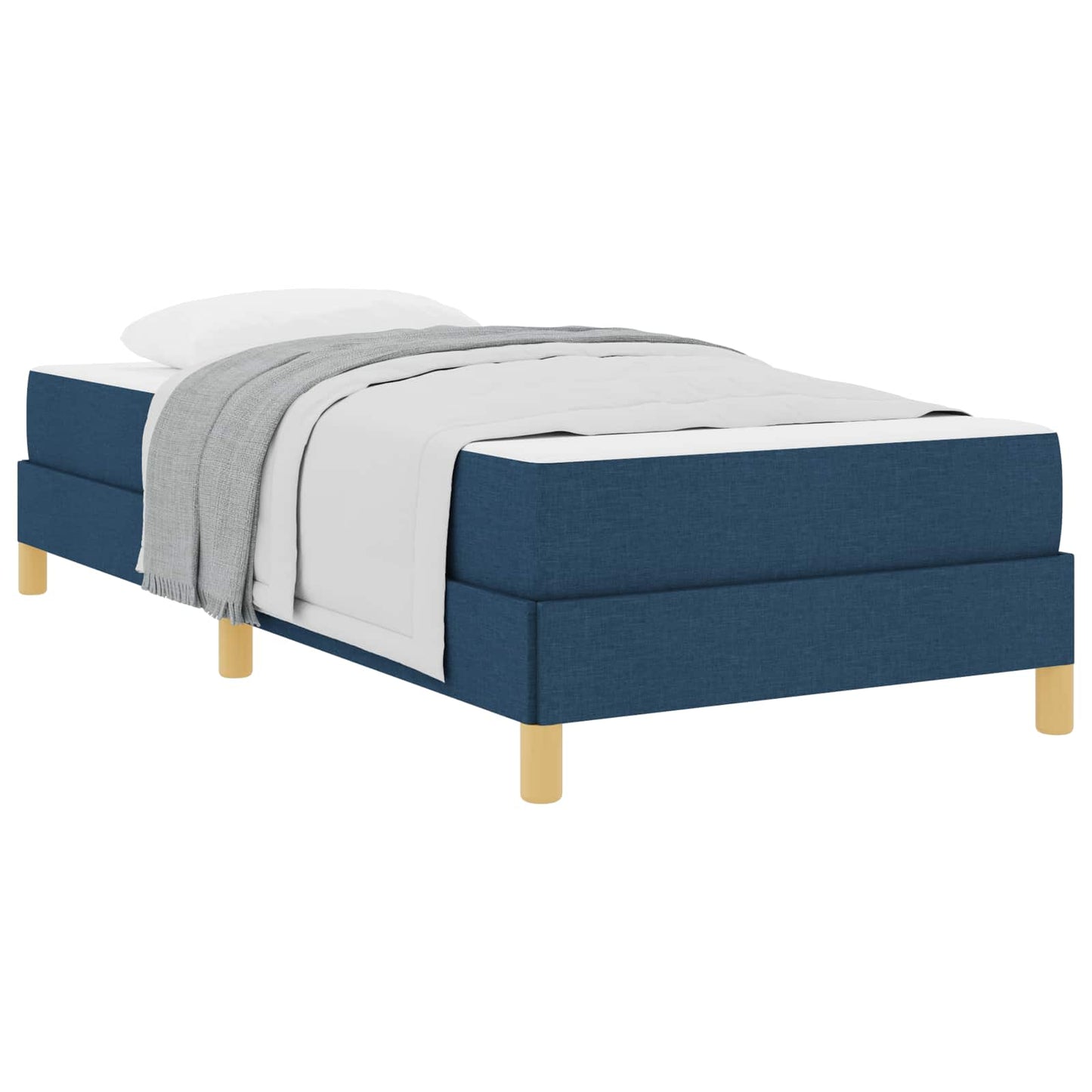 Letto a molle con materasso Blu 100 x 200 cm Tessuto | homemem39