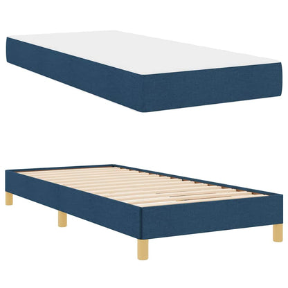 Letto a molle con materasso Blu 100 x 200 cm Tessuto | homemem39
