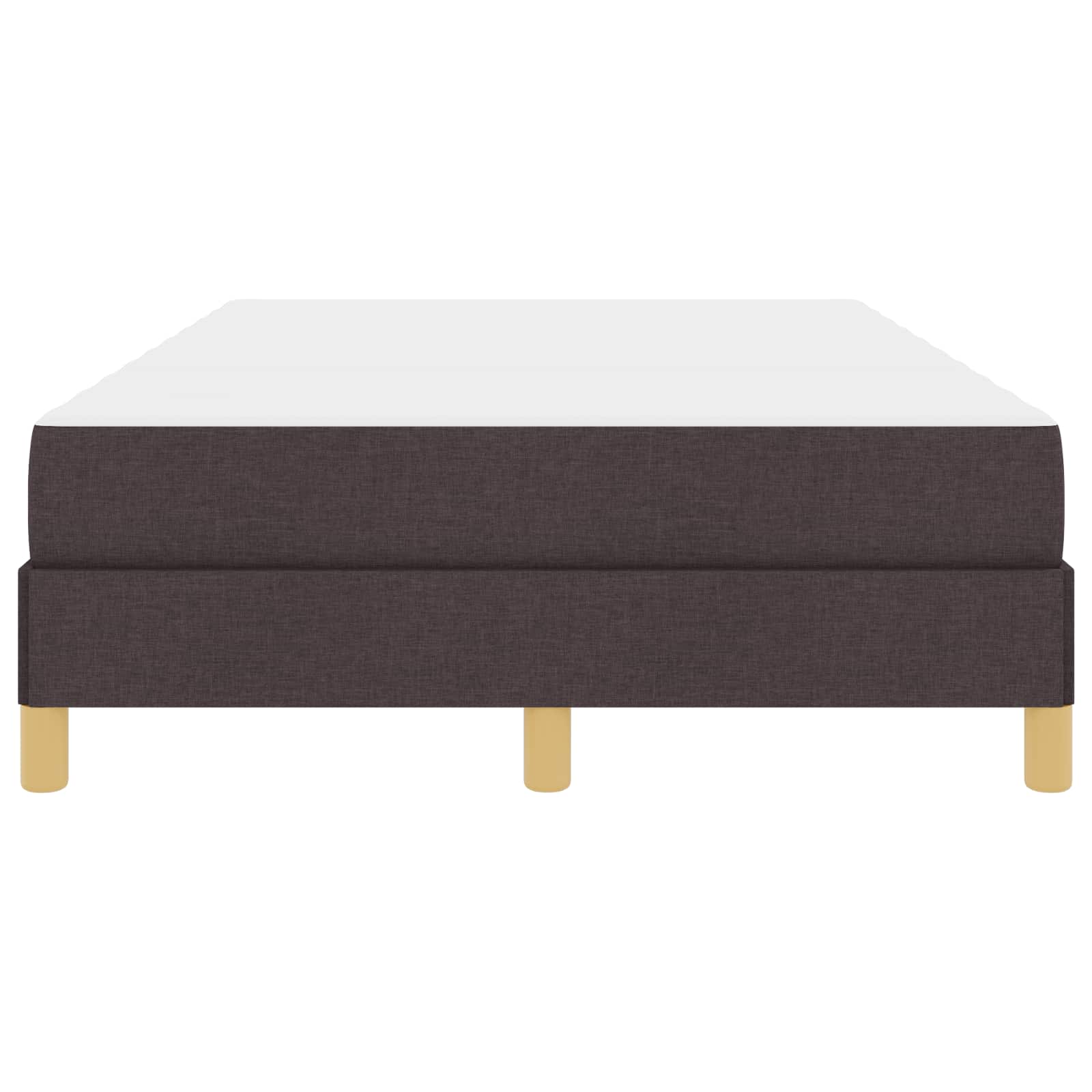 Letto a molle con materasso Marrone Scuro 120 x 190 cm Tessuto | homemem39