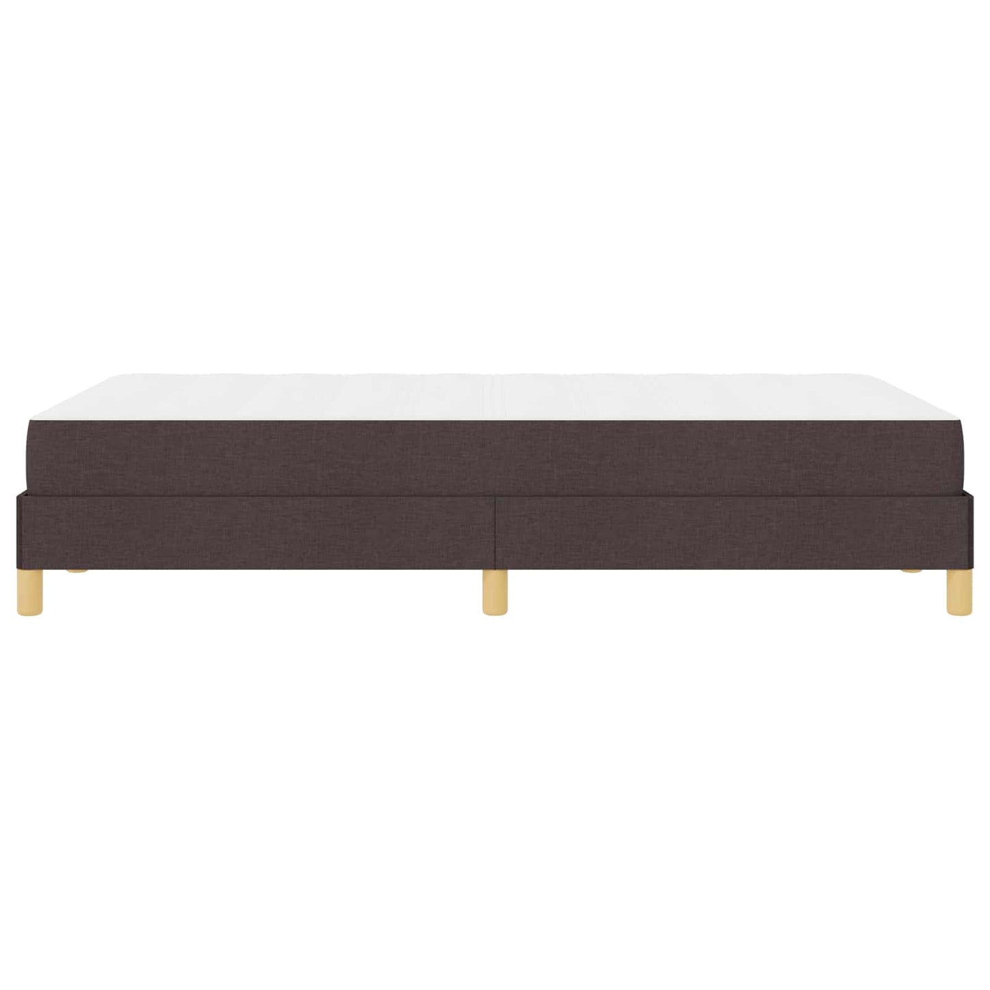 Letto a molle con materasso Marrone Scuro 120 x 190 cm Tessuto | homemem39