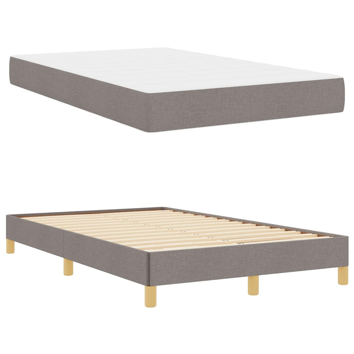 Letto a molle con materasso Talpa 120 x 190 cm Tessuto | homemem39