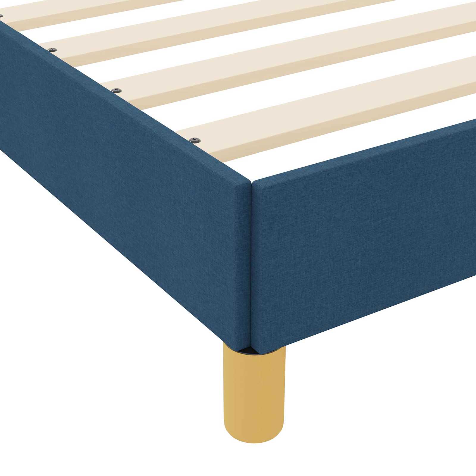 Letto a molle con materasso Blu 120 x 190 cm Tessuto | homemem39