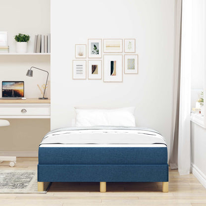 Letto a molle con materasso Blu 120 x 190 cm Tessuto | homemem39