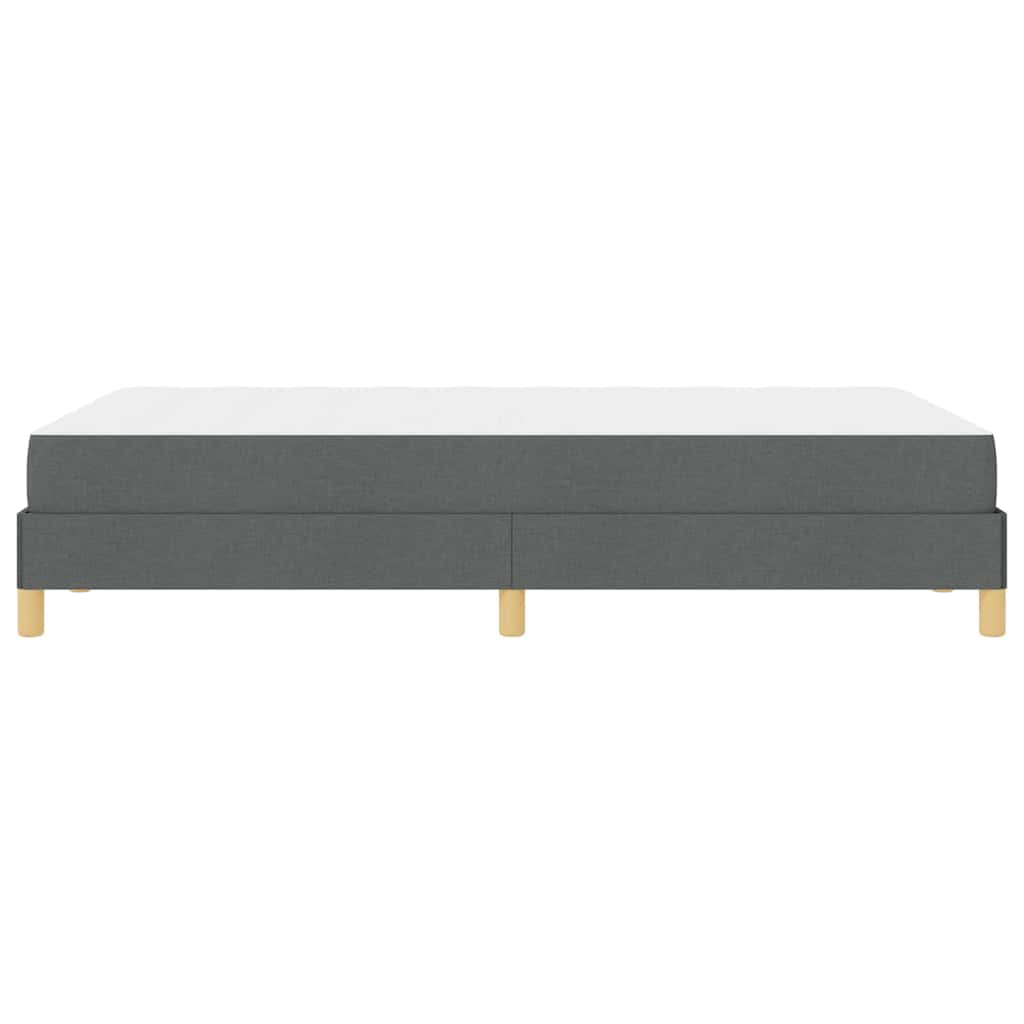 Letto a molle con materasso Grigio scuro 120 x 200 cm Tessuto | homemem39