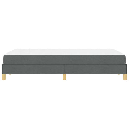 Letto a molle con materasso Grigio scuro 120 x 200 cm Tessuto | homemem39