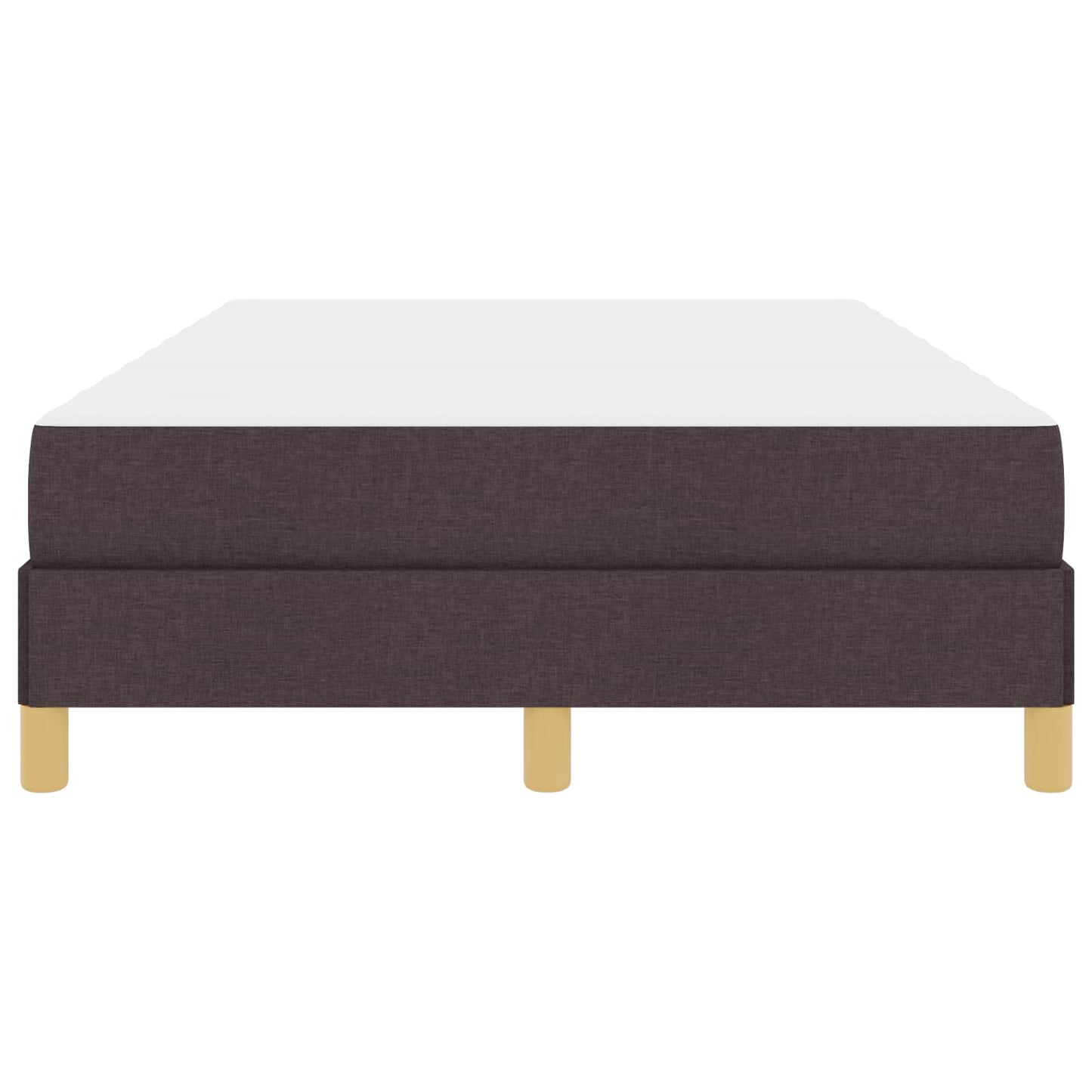 Letto a molle con materasso Marrone Scuro 120 x 200 cm Tessuto | homemem39