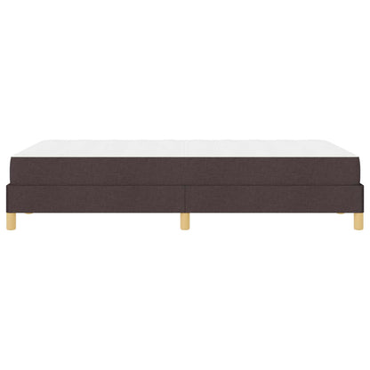 Letto a molle con materasso Marrone Scuro 120 x 200 cm Tessuto | homemem39