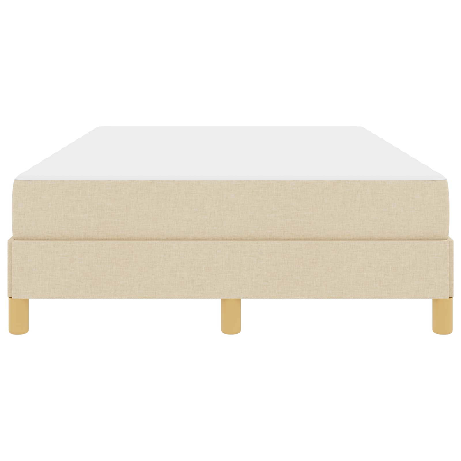 Letto a molle con materasso Crema 120 x 200 cm Tessuto | homemem39