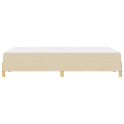 Letto a molle con materasso Crema 120 x 200 cm Tessuto | homemem39