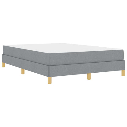 Letto a molle con materasso Grigio chiaro 140 x 190 cm Tessuto | homemem39