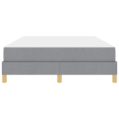 Letto a molle con materasso Grigio chiaro 140 x 190 cm Tessuto | homemem39