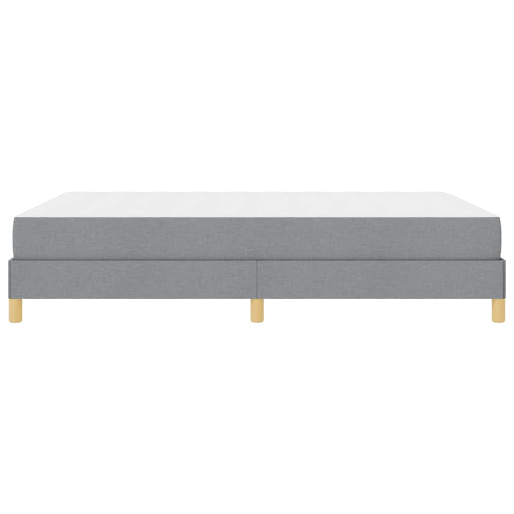 Letto a molle con materasso Grigio chiaro 140 x 190 cm Tessuto | homemem39