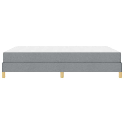 Letto a molle con materasso Grigio chiaro 140 x 190 cm Tessuto | homemem39