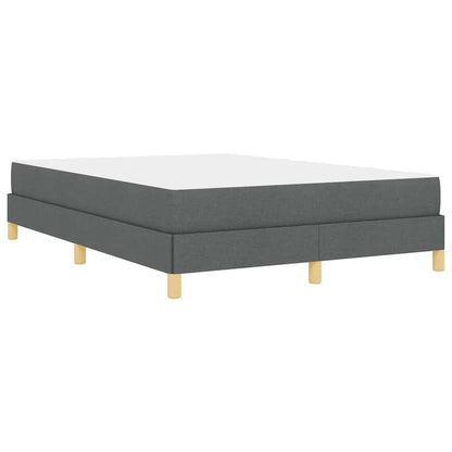 Letto a molle con materasso Grigio scuro 140 x 190 cm Tessuto | homemem39