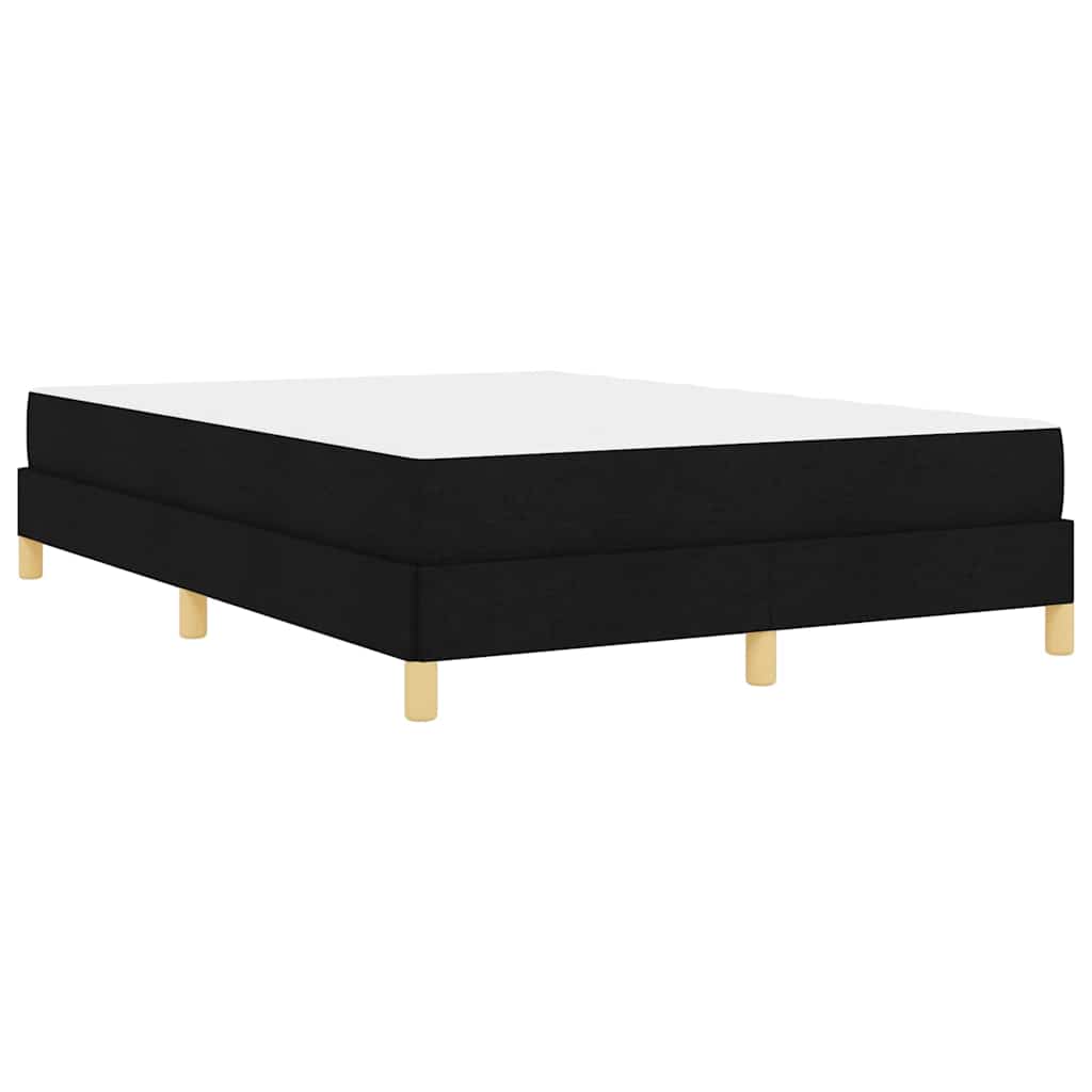 Letto a molle con materasso Nero 140 x 190 cm Tessuto | homemem39