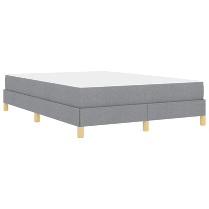 Letto a molle con materasso Grigio chiaro 140 x 200 cm Tessuto | homemem39