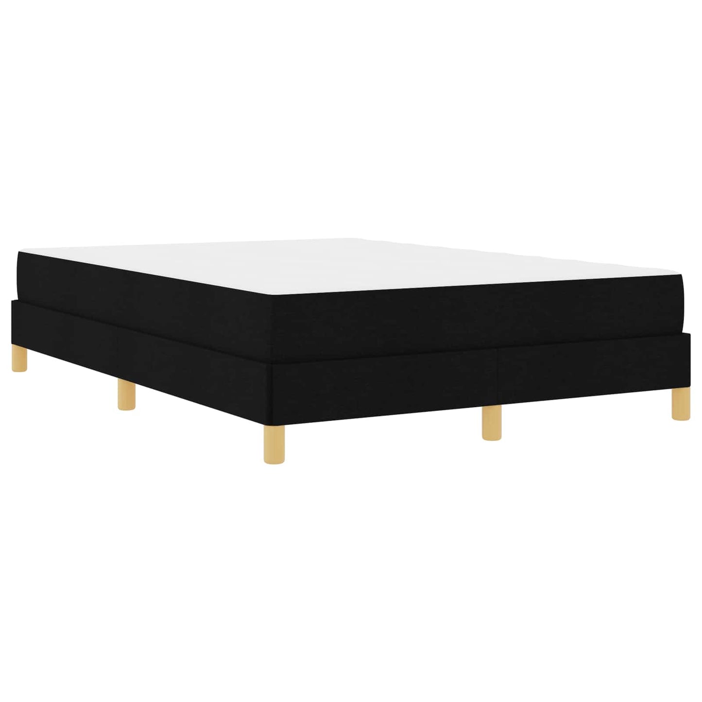 Letto a molle con materasso Nero 140 x 200 cm Tessuto | homemem39