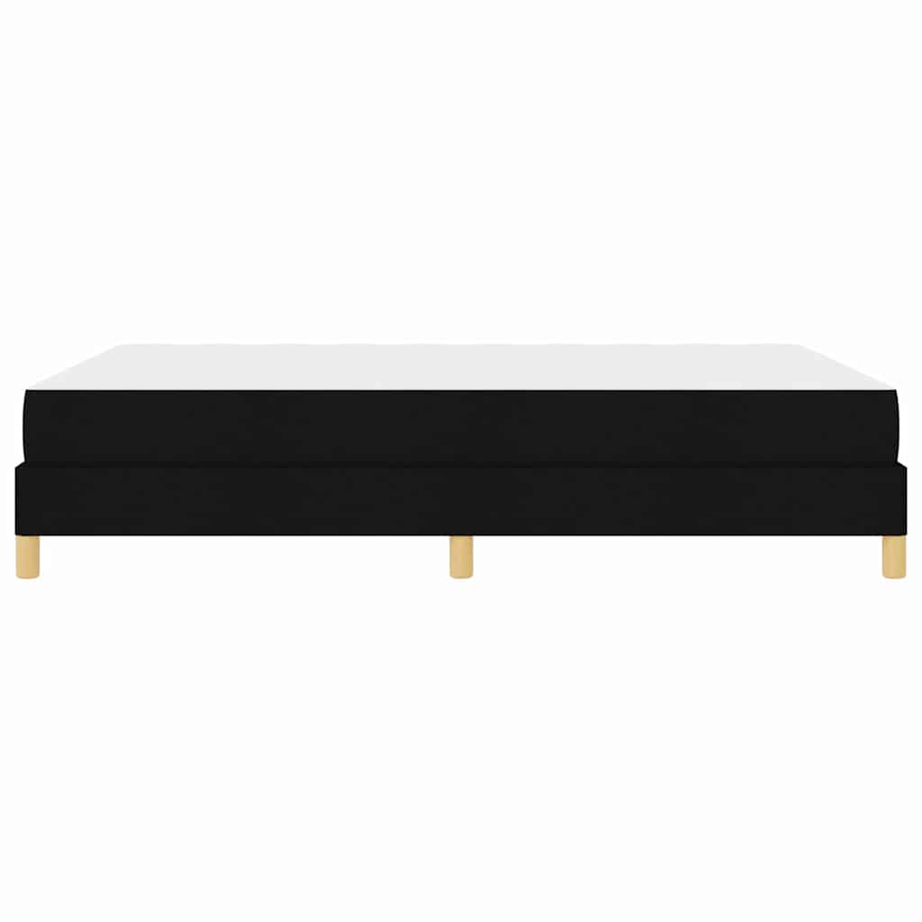 Letto a molle con materasso Nero 140 x 200 cm Tessuto | homemem39