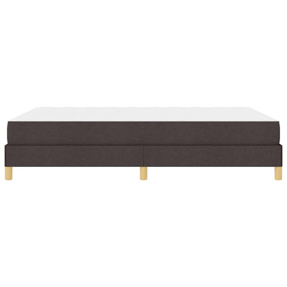 Letto a molle con materasso Marrone Scuro 140 x 200 cm Tessuto | homemem39