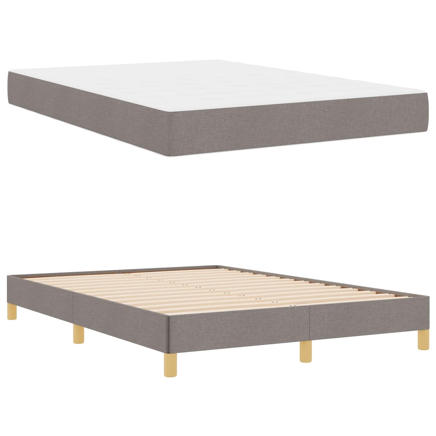 Letto a molle con materasso Talpa 140 x 200 cm Tessuto | homemem39