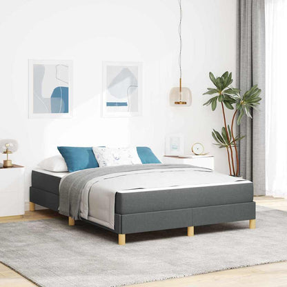 Letto a molle con materasso Grigio scuro 160 x 200 cm Tessuto | homemem39