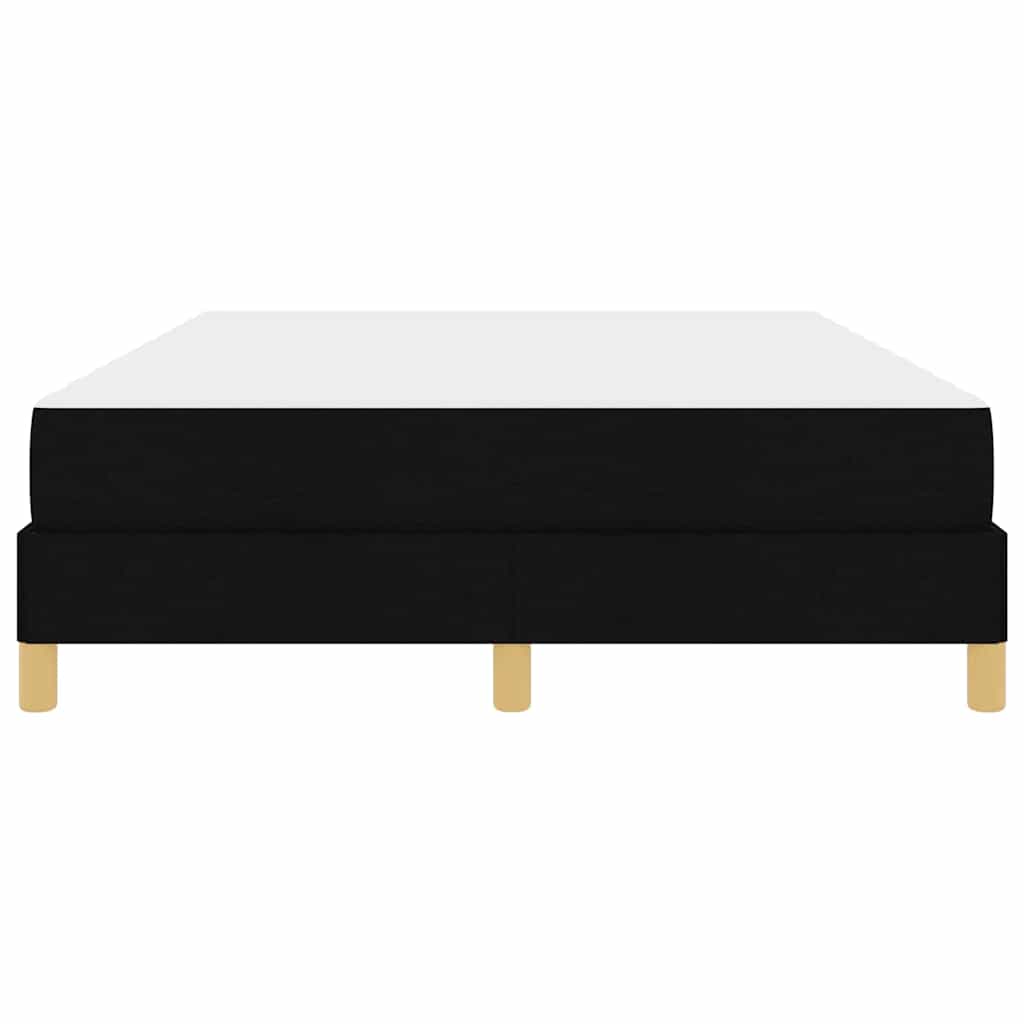 Letto a molle con materasso Nero 160 x 200 cm Tessuto | homemem39