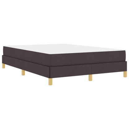 Letto a molle con materasso Marrone Scuro 160 x 200 cm Tessuto | homemem39
