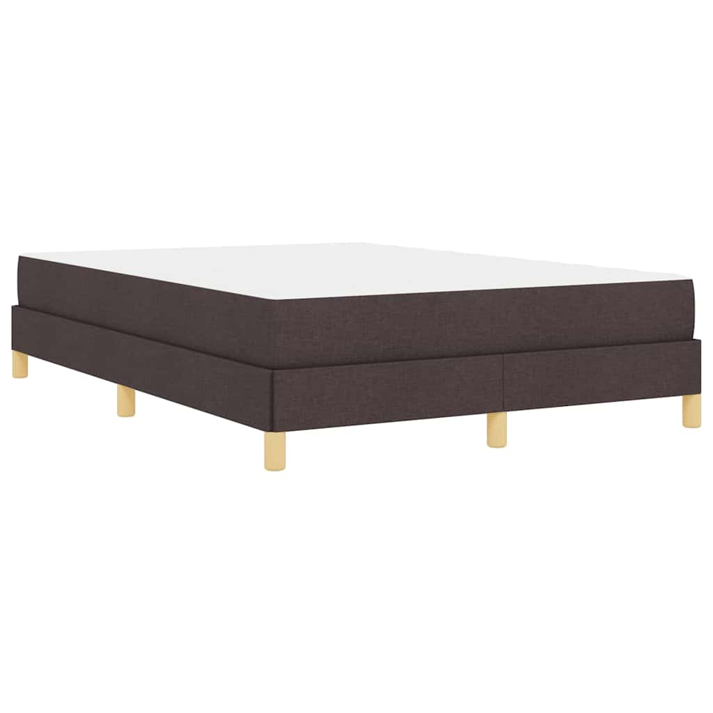 Letto a molle con materasso Marrone Scuro 160 x 200 cm Tessuto | homemem39