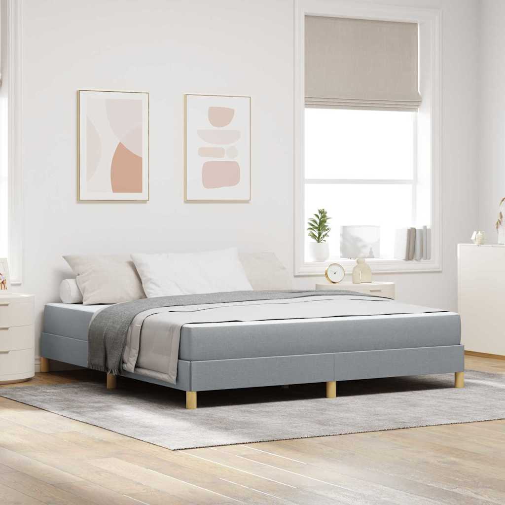 Letto a molle con materasso Grigio chiaro 180 x 200 cm Tessuto | homemem39