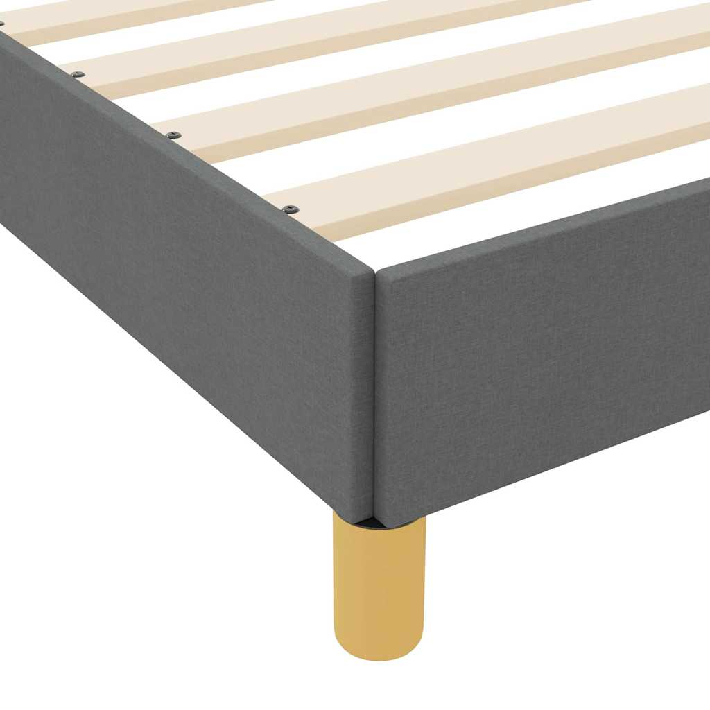 Letto a molle con materasso Grigio scuro 180 x 200 cm Tessuto | homemem39