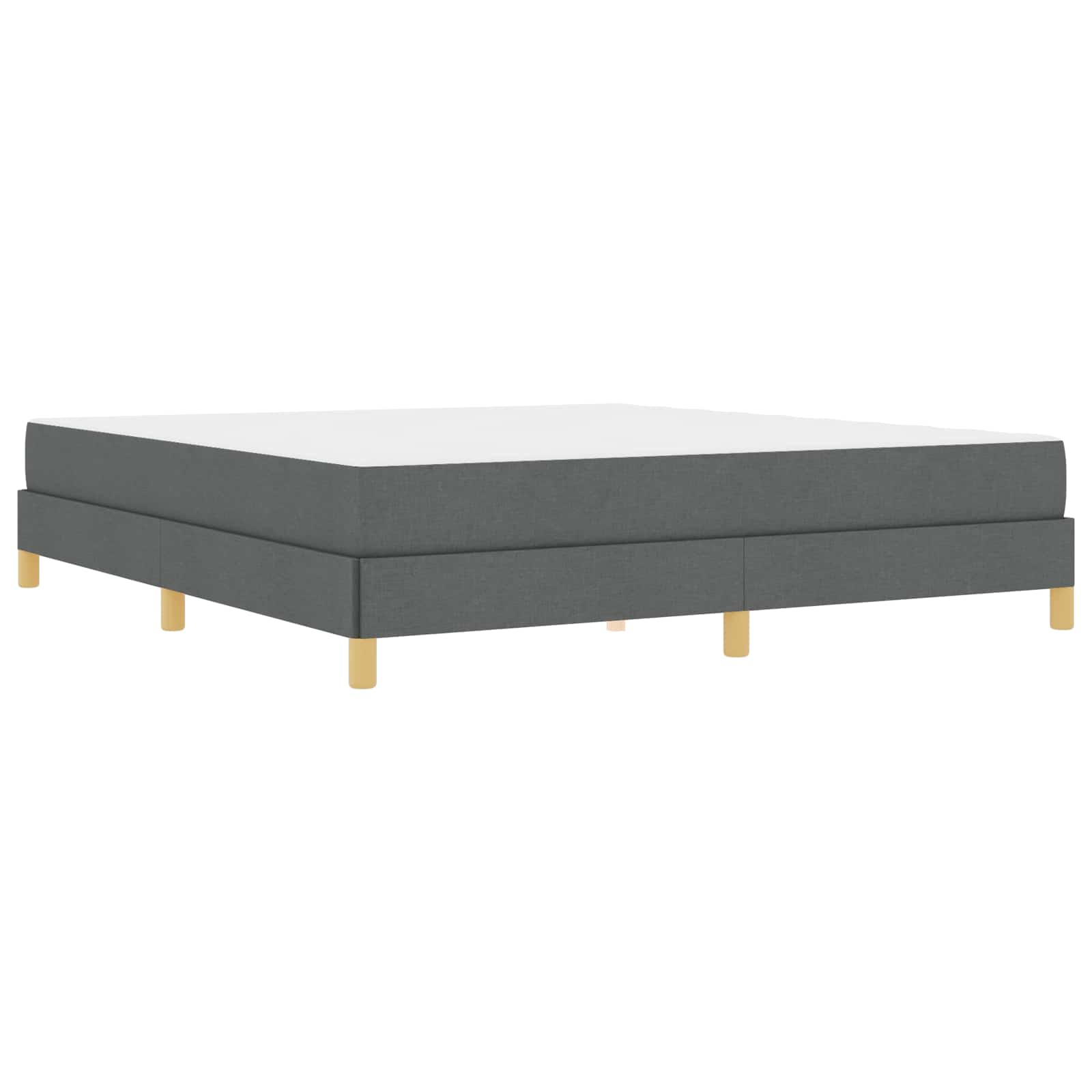 Letto a molle con materasso Grigio scuro 180 x 200 cm Tessuto | homemem39