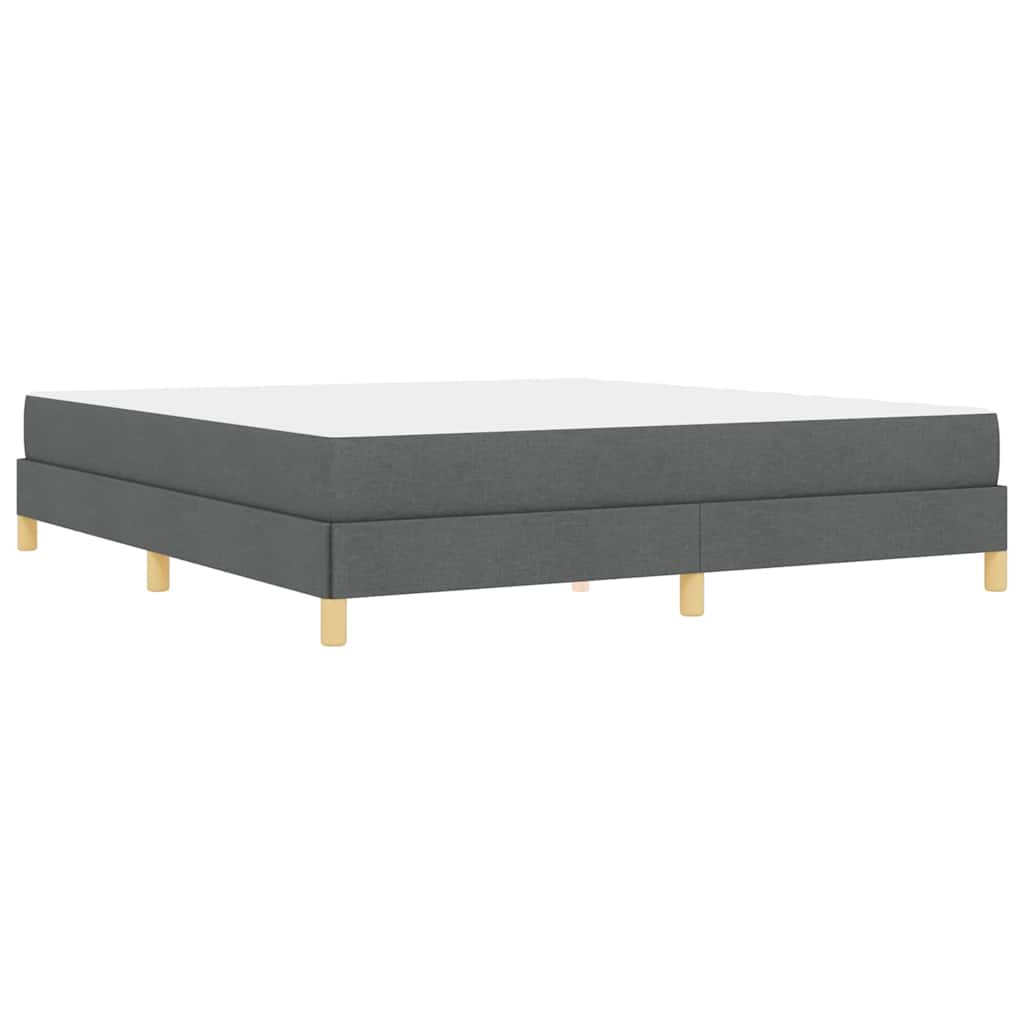 Letto a molle con materasso Grigio scuro 180 x 200 cm Tessuto | homemem39