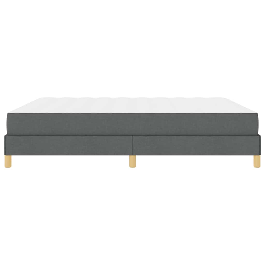 Letto a molle con materasso Grigio scuro 180 x 200 cm Tessuto | homemem39