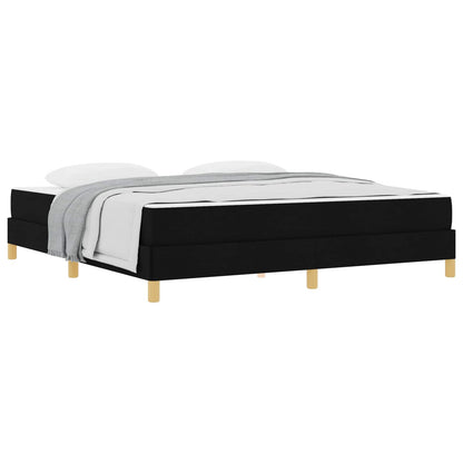 Letto a molle con materasso Nero 180 x 200 cm Tessuto | homemem39